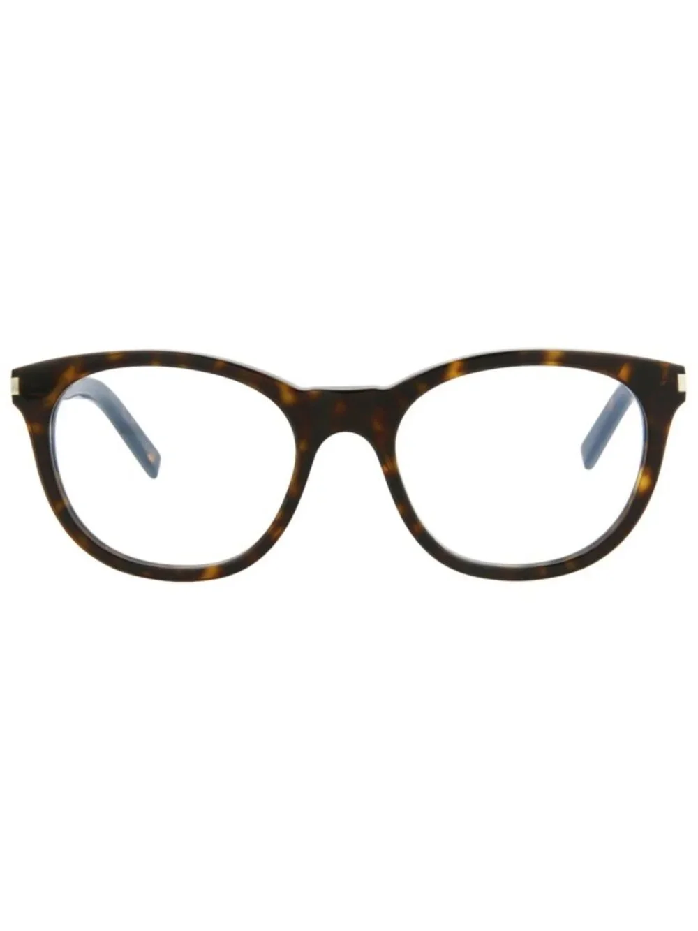 New Saint Laurent Women's Eyeglasses Round Oval Acetate Frame Havana Havana